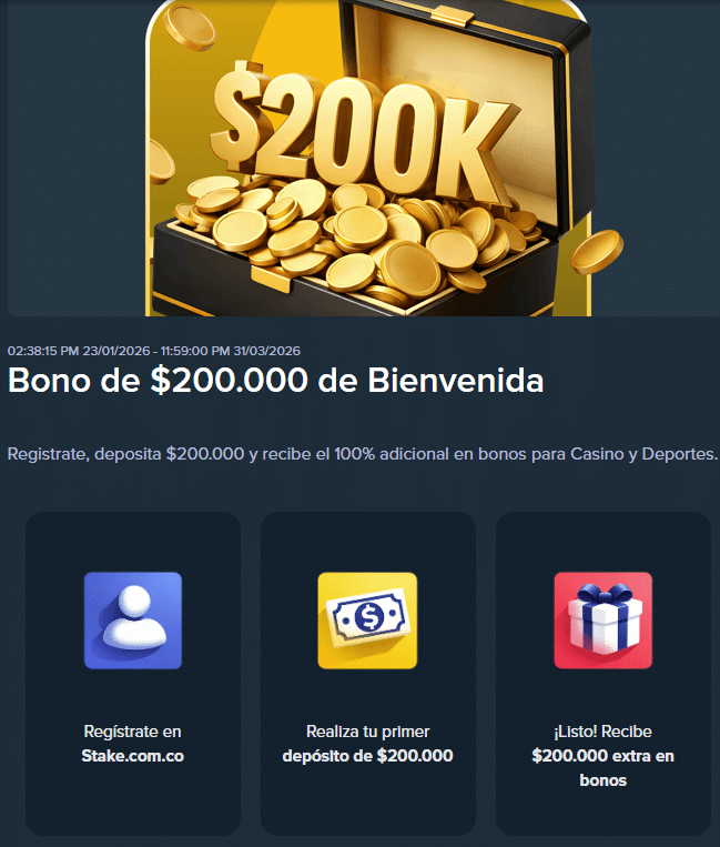bono de bienvenida stake