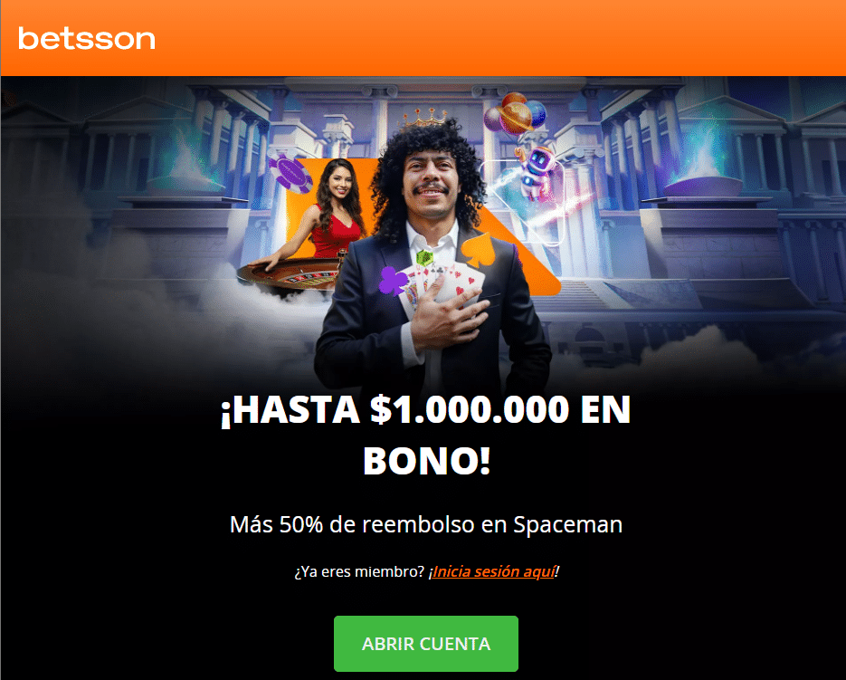 Betsson registro - bono de bienvenida casino
