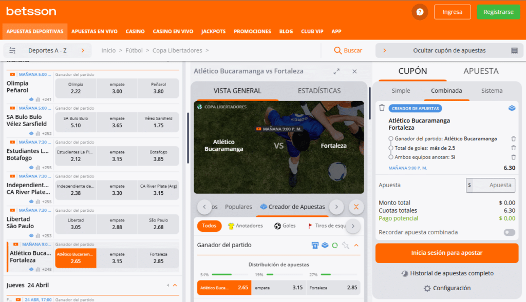 Cómo apostar en Betsson