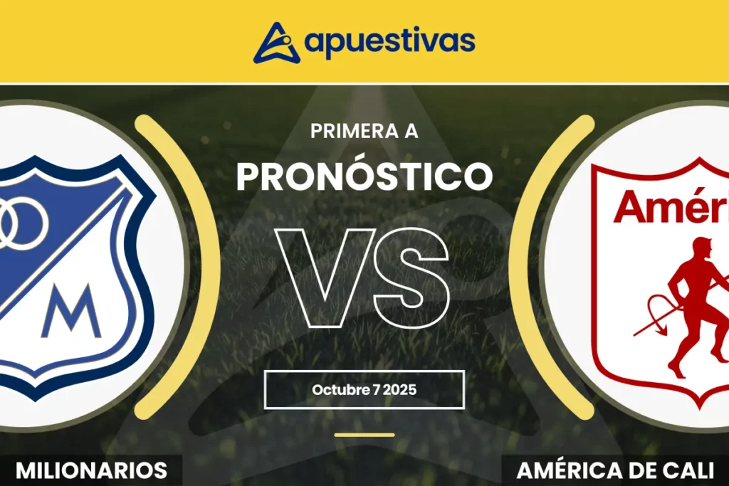 Pronósticos Millonarios vs América de Cali